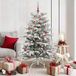 Prolenta Maison Exclusive Kunstkerstboom, inklapbaar, wit, 150 cm, PE en PVC