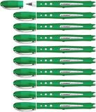 STABILO worker+ Rollerball Pen - Green - Pack of 10