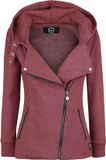 R.E.D. by EMP R.E.D. Rock-Engineered Design Rode jas met capuchon en kraag - Dames - 4XL