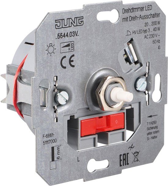 Jung Inbouw dimmer - LED - 3-40W/20-200W - draai element