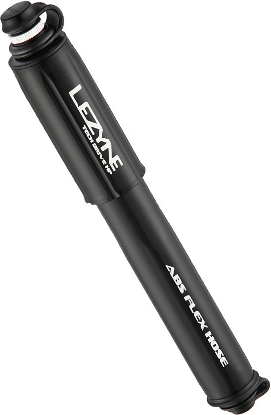 Lezyne Tech Drive HV Medium - Minipomp - Aluminium - Presta/Schrader Ventiel - Zwart