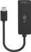 Goobay USB-C naar RJ45 LAN adapter | USB3.0 | CAT6 | zwart | 0,10 meter