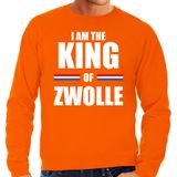 Bellatio Decorations Koningsdag sweater I am the King of Zwolle - heren - Kingsday Zwolle outfit / kleding / trui XXL