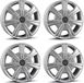 Borbet 4 jantes, taille 7.5x17, ET63, 5x130, couleur argent, jantes en aluminium