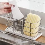 Merkloos RVS Gootsteen organizer - 20 x 10 x 8.5 cm