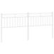 VidaXL Hoofdeind & Voeteind Wit Staal 180 cm