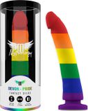 Mythology Fantasy Dildo Devon - Dildo - Regenboog Kleuren - Pride - 16.5x3cm