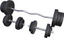 Gorilla Sports EZ-Curlset 70 kg - Kunststof - Halters met gewichten - Veersluiting 30 mm