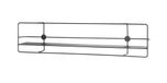 HAKU Wandplank zwart, metaal - Maat: B 90 cm x H 21 cm x D 14 cm, Stijl: Modern