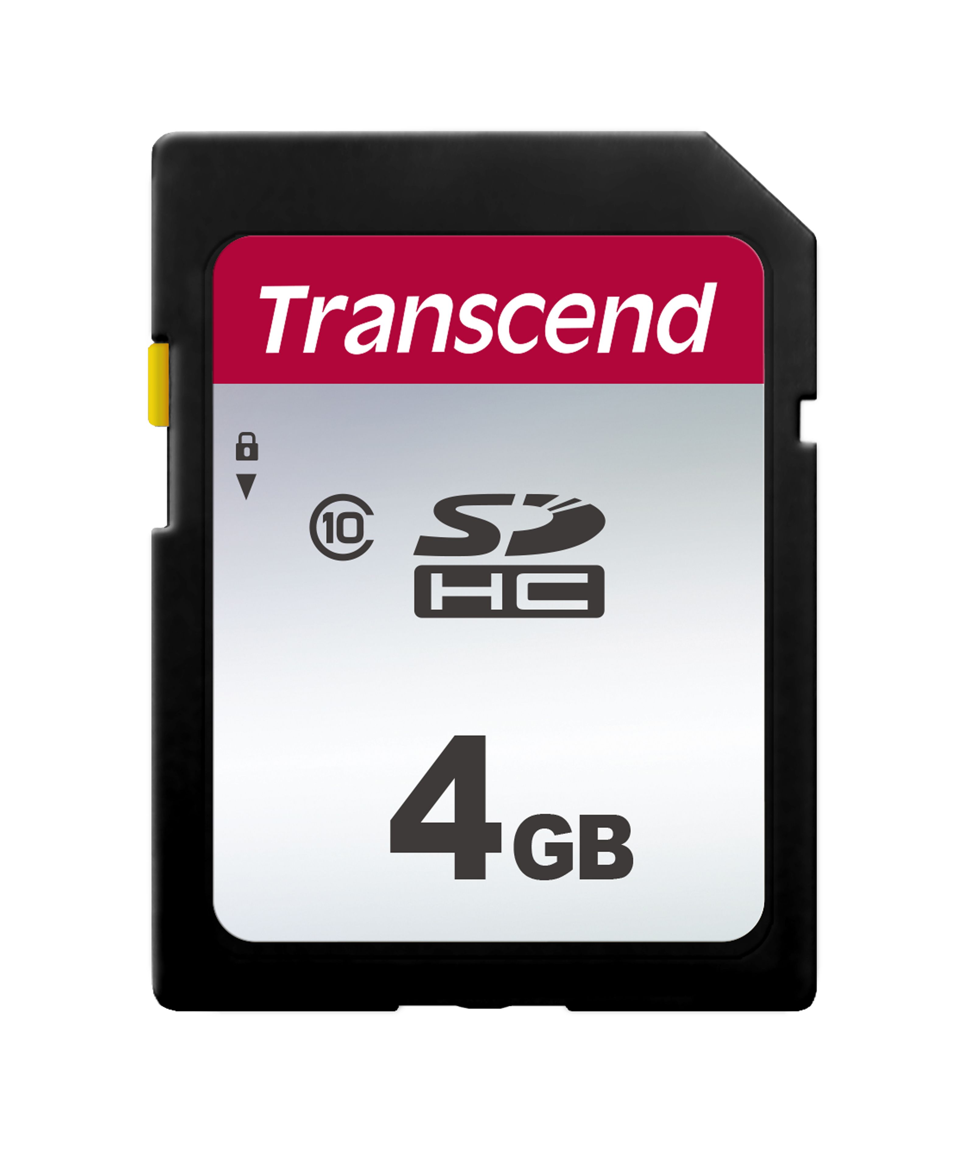 Transcend 300S SDHC - 4GB - Class 10 - Flash Memory Card