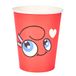 PARIS 2024, CJO1117, set van 6 Mascotte In Love kartonnen bekers, officieel gelicentieerd product, duurzaam, waterdicht. Ideaal voor koffie, thee en verfrissende dranken, 20 cl