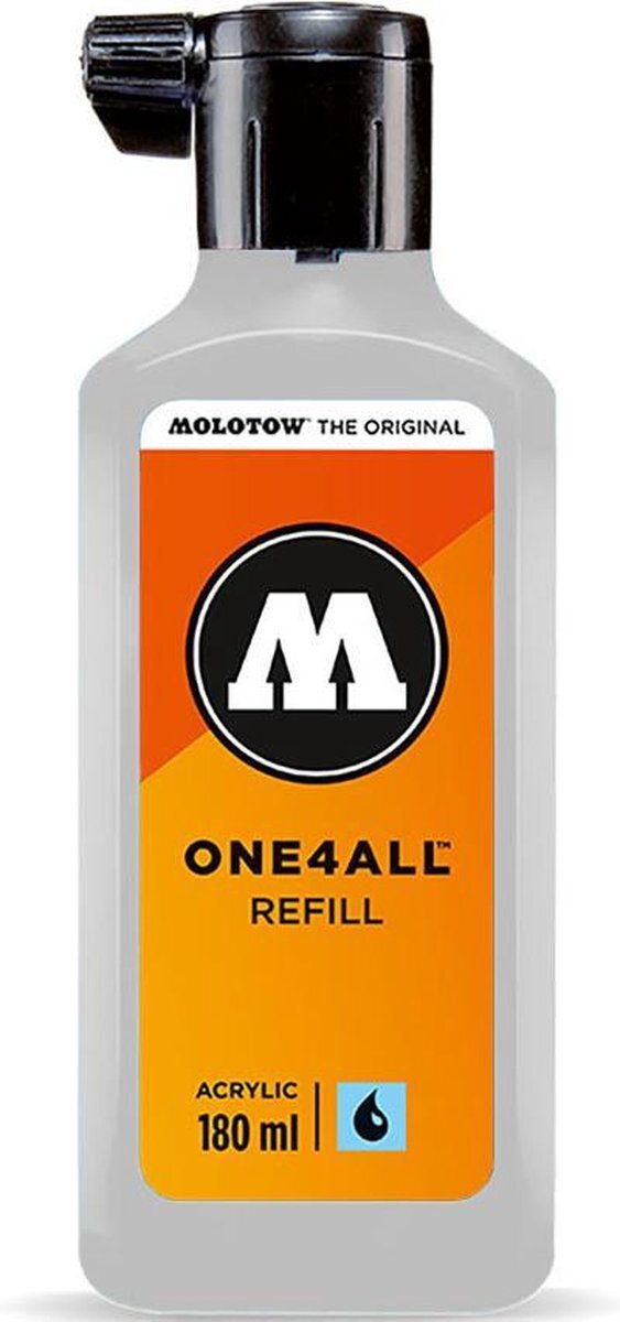 Molotow ONE4ALL™ - 180ml Lichtgrijze navul Inkt op acrylbasis