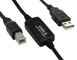Inline 34511I USB-kabel - 10 m - Zwart
