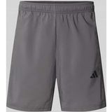adidas heren Workout Essentials Base 3 Stripes Woven Short 7 Inches Shorts, Grey Five/Black, XXL