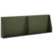 vidaXL Keermuur - 2 stuks - 60 x 12 x 30 cm - Staal - Olijfgroen