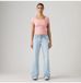 Levi's W25 x L30 Lichtblauwe, laagzittende, wijde jeans voor dames