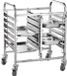 HENDI Dubbele regaalwagen – 12 etages – 4 zwenkwielen – 150kg capaciteit – 810x610x960 mm
