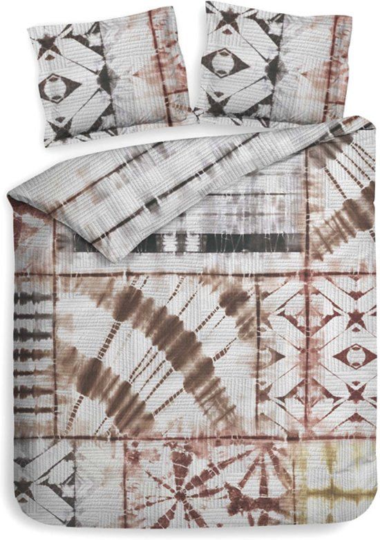 Heckett & Lane Azibo Dekbedovertrek - Tweepersoons - 200x200/220 cm - Tawny Beige