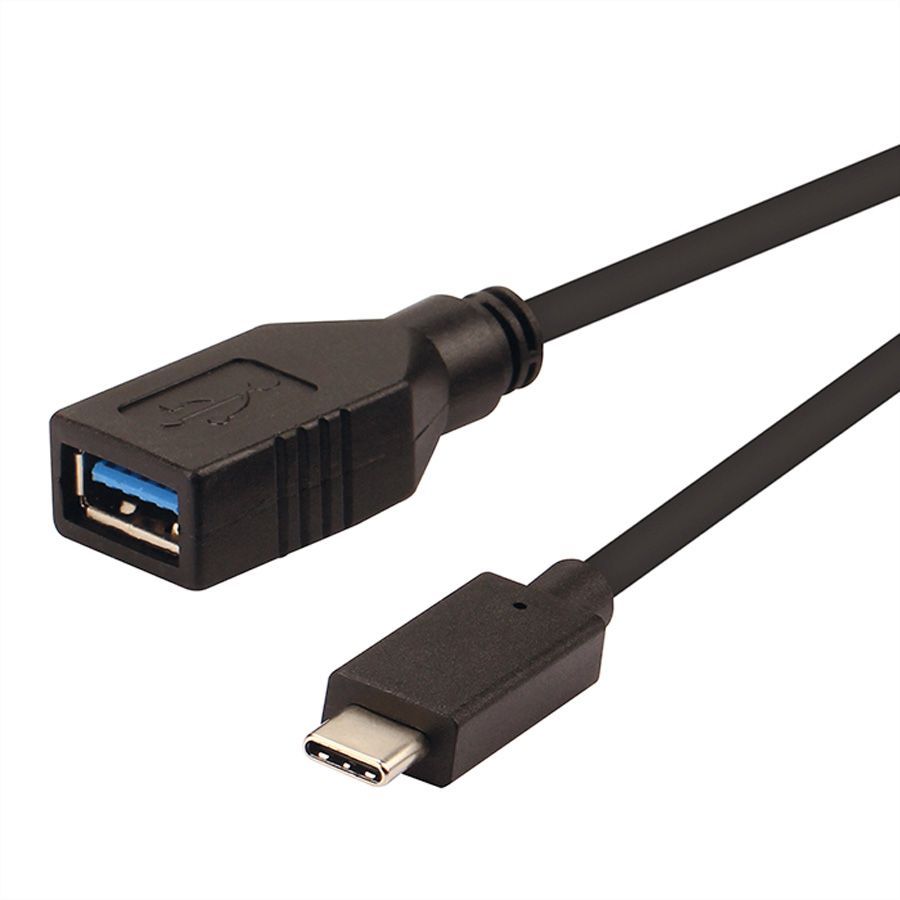 ROLINE 11029030 USB-kabel 0,15 m Zwart