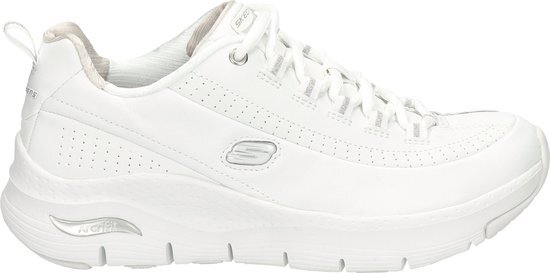 SKECHERS Arch Fit-Citi Drive Dames Sneakers - White/Silver - Maat 38