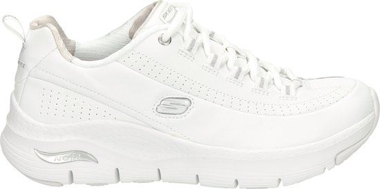 Skechers Arch Fit - Citi Drive Dames Sneakers - White/Silver - Maat 38