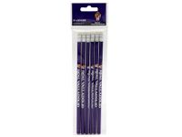 CyP Brands Real Valladolid schrijfwarenset, potloden met gum, schrijven, schoolbenodigdheden, violet, officieel product