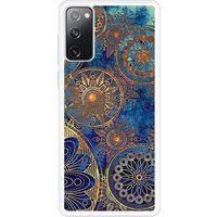 Samsung Galaxy S20 Mandalla bleu Verstevigd hoesje met sublimatie bedrukking