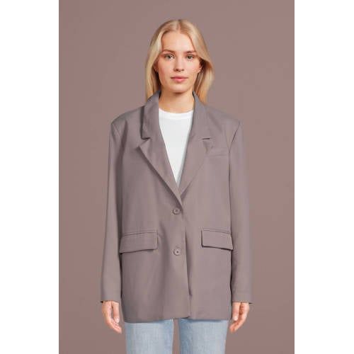 NOISY MAY NMMILLA Oversized Blazer - Grey
