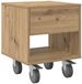 vidaXL - Nachtkastje - Artisan - Eiken - 40,5 x 40 x 48 cm - Bewerkt hout