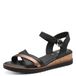Jana Wedge/Plat Sandalen, veganistisch, voor dames