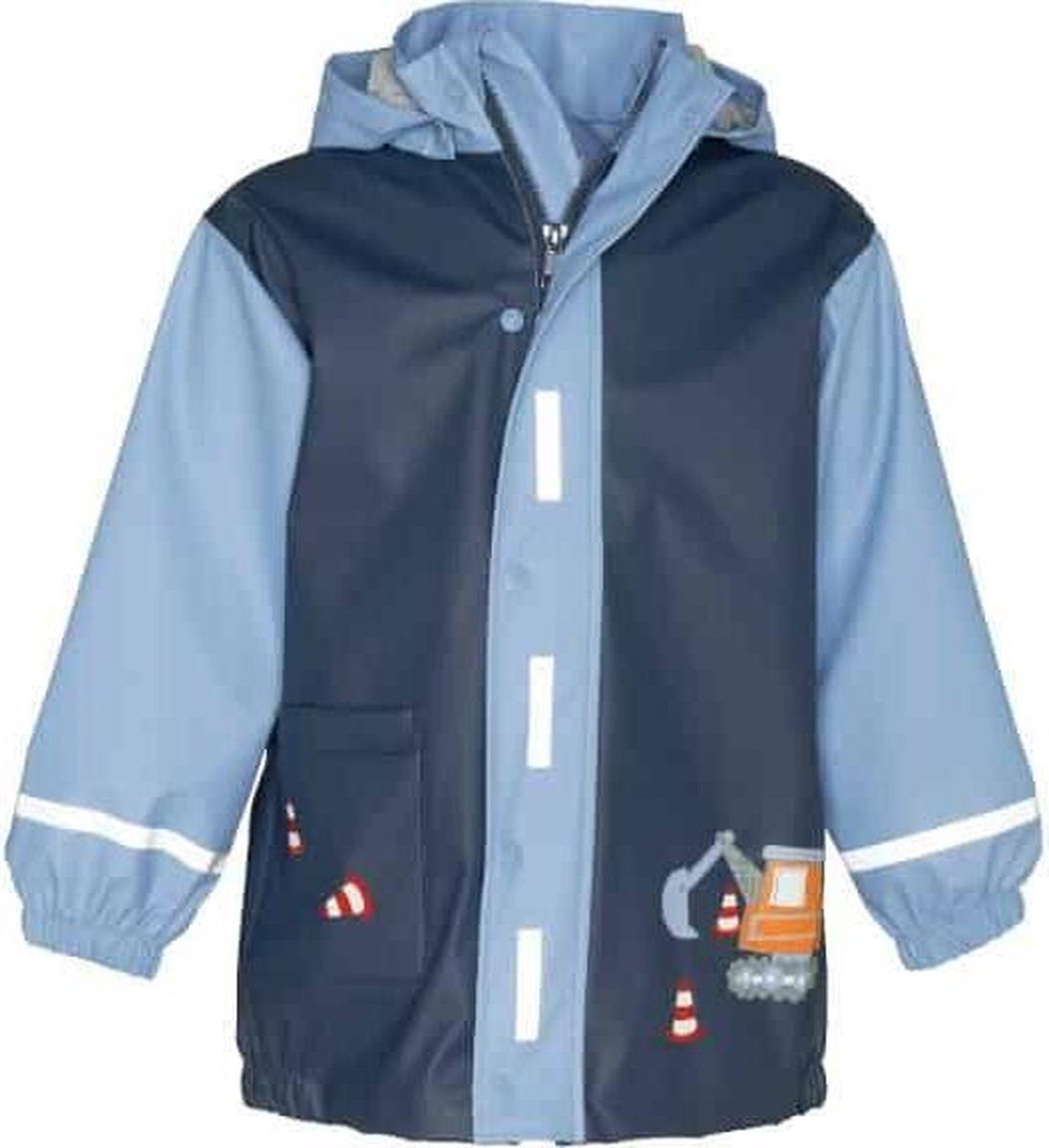 Playshoes regenjas marine bouwwagen - 4010952487688