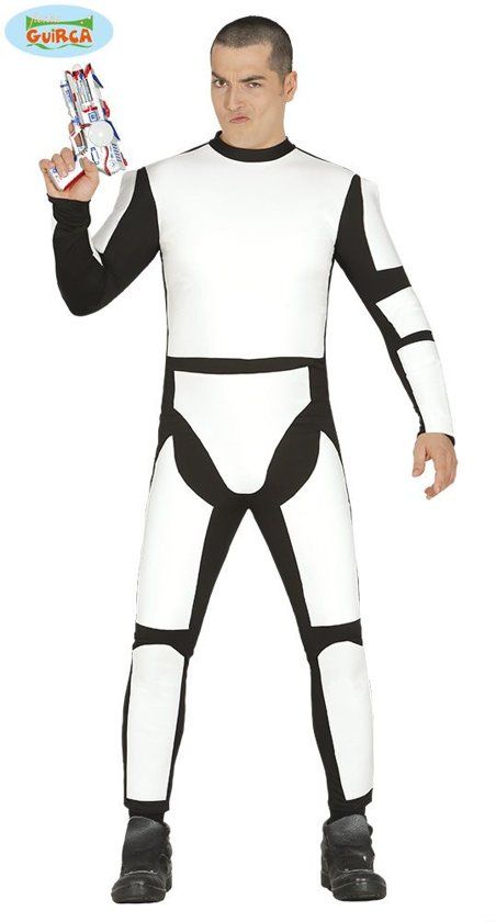 Guirca Stormtrooper Kostuum Science Fiction Ruimte Soldaat Man Maat 52-54 Carnaval kostuum Verkleedkleding