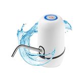NK Automatische waterdispenser, USB-oplader, doseerapparaat van staal, BPA-vrij, koud water, 1200 mAh, draagbaar, voor karaffen en flessen 1,5 l, 5,7 l, 10 l, 11,3 l, 15 l, 18,9 l, wit