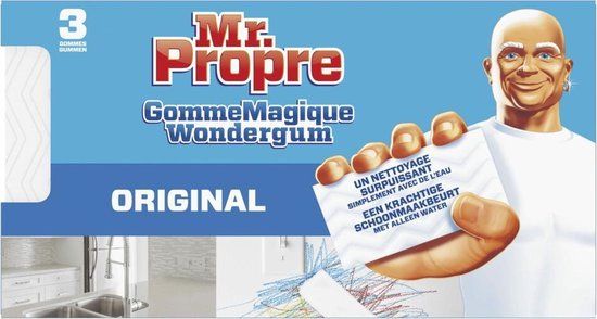 Mr. Propre Wondergom Original - Schoonmaaksponsjes - 3 stuks
