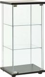 vidaXL Vitrinekast - Gehard Glas - Zwart