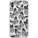 ERT GROUP mobiel telefoonhoesje voor Iphone X/XS origineel en officieel erkend Babaco patroon Butterflies 002 aangepast aan de vorm van de mobiele telefoon, gedeeltelijk bedrukt