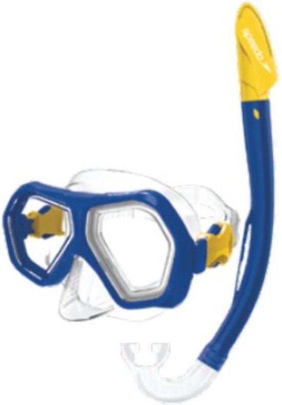 Speedo Junior Leisure Dual Lenses Combo Snorkel Blue / Yellow