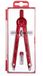 ALCO-Albert - meetcirkel met tandwielgeleiding rood | Lengte 165 mm