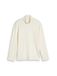 Tom Tailor - Trui met col en logoprint - Maat XXL - Gardenia White