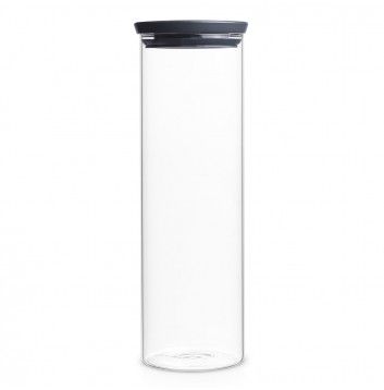 Brabantia Voorraadpot - 1.9L - Glas - Grijs/Transparant