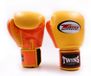 Booster Budo & Fitness BVBA Twins BGVL 3-2T Bokhandschoenen Geel / Oranje 16 oz Leer