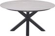 Garden Impressions Lowland Tafel - Rond - Ø150 cm - Keramiek - Aluminium - Grijs