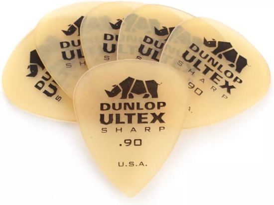 Dunlop Ultex Sharp pick 6-Pack 0.90mm Standaard plectrum