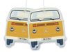 VW Collection by BRISA - Set de 2 désodorisants Volkswagen avec motif VW T2 Bulli Bus (Vanille)