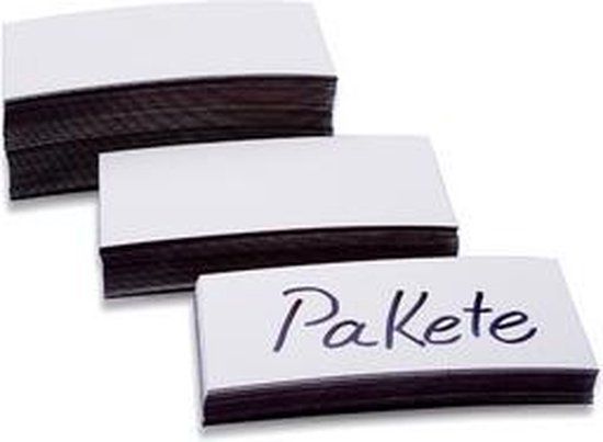 Magnetoplan magneet-etiketten wit 50x100x0.6mm - 100 stuks