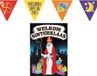 Folat Bv Sinterklaas versiering feestpakket inclusief 2x stuks papieren vlaggenlijnen 6 meter en A1 deurposter