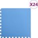 vidaXL Tapis de sol Mousse EVA bleue 60x60 cm