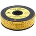 Rs Pro - Cable Marker, Cable Diameter 3.6-7.4mm, Text: X, Black on Yellow (Price per reel of 500)