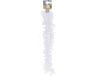 Bellatio Decorations Koopman International Folieslinger - met sterretjes - Wit - kerstversiering - 180 cm