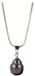 Ruben Robijn Collier avec pendentif perle gris